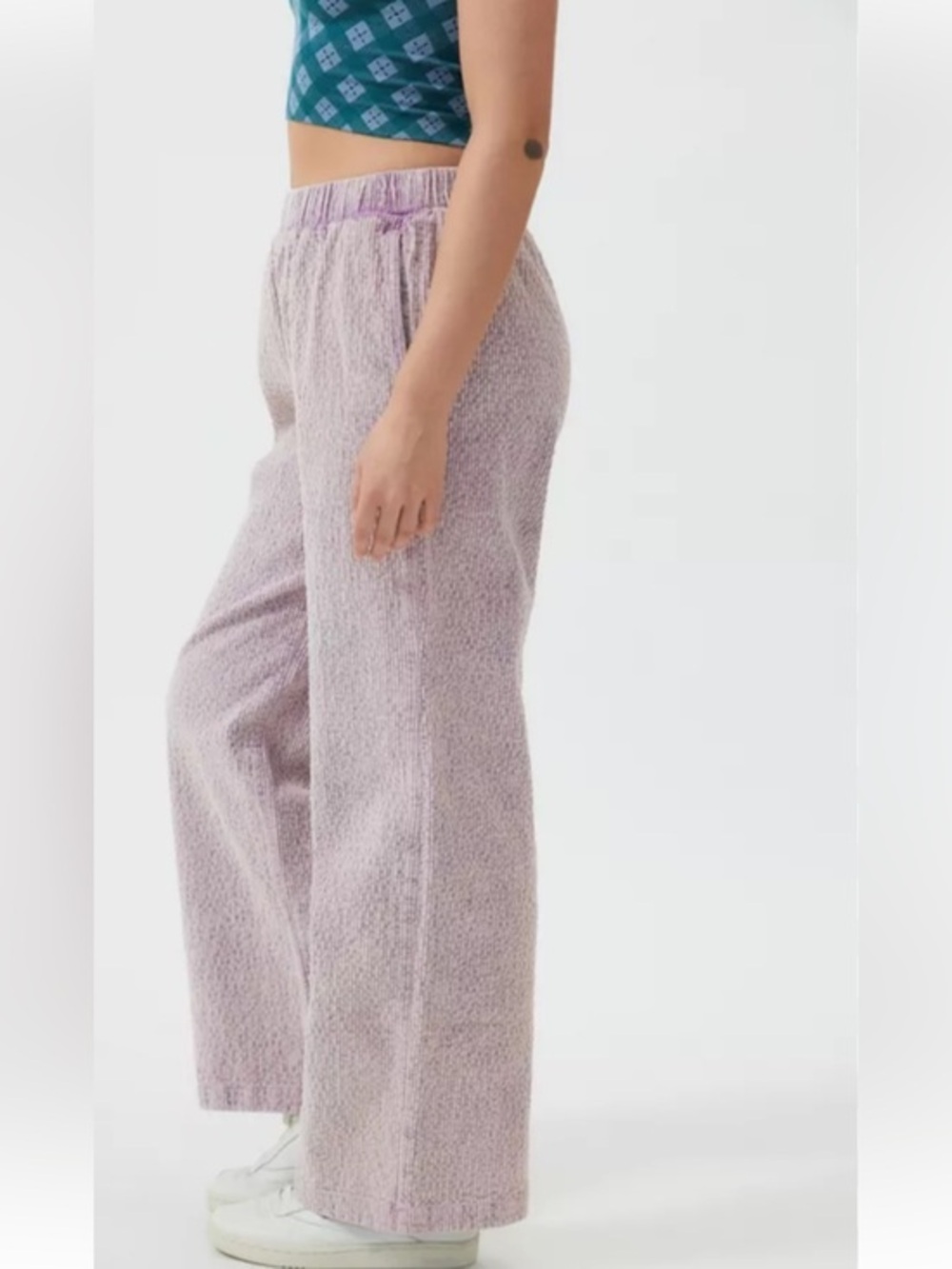 Urban outfitter Relaxed Wide-Leg Lavender corduroy  lounge Pants Sz small